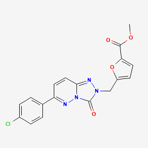 methyl 5-((6-(4-chlorophenyl)-3-oxo-[1,2,4]triazolo[4,3-b]pyridazin-2(3H)-yl)methyl)furan-2-carboxylate
