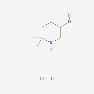 molecular formula C7H16ClNO B2884268 6,6-Dimethylpiperidin-3-ol;hydrochloride CAS No. 2305253-59-0