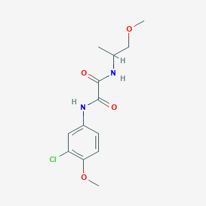 N1-(3-chloro-4-methoxyphenyl)-N2-(1-methoxypropan-2-yl)oxalamide