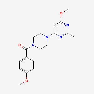 (4-(6-Methoxy-2-methylpyrimidin-4-yl)piperazin-1-yl)(4-methoxyphenyl)methanone