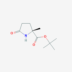 molecular formula C10H17NO3 B2884281 2-甲基-5-氧代吡咯烷-2β-羧酸叔丁酯 CAS No. 2137065-52-0
