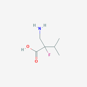 2-(Aminomethyl)-2-fluoro-3-methylbutanoic acid