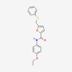 N-(4-ethoxyphenyl)-5-[(phenylsulfanyl)methyl]furan-2-carboxamide