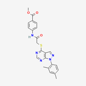 methyl 4-(2-((1-(2,4-dimethylphenyl)-1H-pyrazolo[3,4-d]pyrimidin-4-yl)thio)acetamido)benzoate