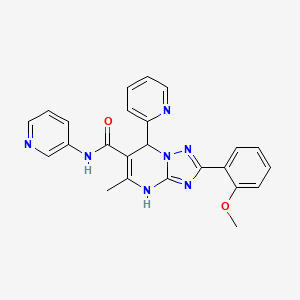 2-(2-methoxyphenyl)-5-methyl-7-(pyridin-2-yl)-N-(pyridin-3-yl)-4,7-dihydro-[1,2,4]triazolo[1,5-a]pyrimidine-6-carboxamide