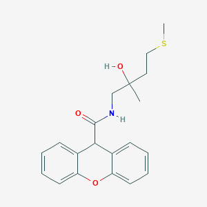 N-(2-hydroxy-2-methyl-4-(methylthio)butyl)-9H-xanthene-9-carboxamide