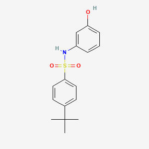 molecular formula C16H19NO3S B2884324 4-tert-butyl-N-(3-hydroxyphenyl)benzenesulfonamide CAS No. 692763-14-7