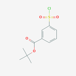 molecular formula C11H13ClO4S B2884325 Tert-butyl 3-chlorosulfonylbenzoate CAS No. 1484705-23-8