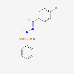 molecular formula C14H13BrN2O2S B2884339 4-Bromobenzaldehyde tosylhydrazone CAS No. 1219826-70-6; 19350-68-6