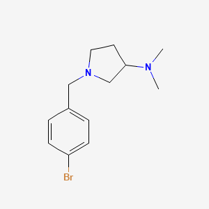 molecular formula C13H19BrN2 B2884347 1-(4-bromobenzyl)-N,N-dimethylpyrrolidin-3-amine CAS No. 1044924-01-7