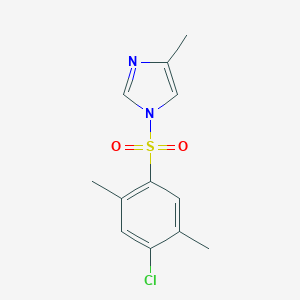 molecular formula C12H13ClN2O2S B288436 1-[(4-chloro-2,5-dimethylphenyl)sulfonyl]-4-methyl-1H-imidazole 