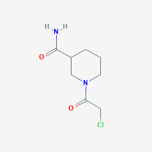 molecular formula C8H13ClN2O2 B2884384 1-(2-氯乙酰)哌啶-3-甲酰胺 CAS No. 877964-41-5