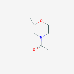 molecular formula C9H15NO2 B2884397 1-(2,2-Dimethylmorpholin-4-yl)prop-2-en-1-one CAS No. 1156157-23-1