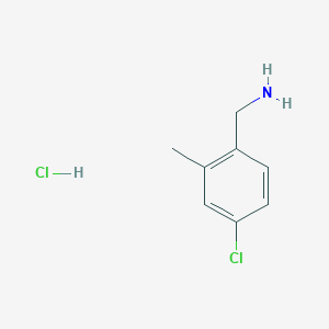 molecular formula C8H11Cl2N B2884398 (4-Chloro-2-methylphenyl)methanamine;hydrochloride CAS No. 28096-36-8