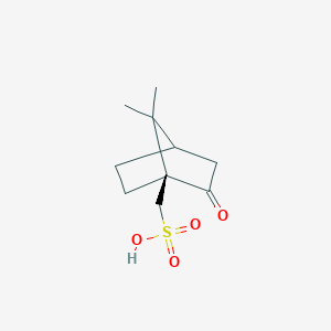 molecular formula C₁₀H₁₆O₄S B028844 Ácido ((1S,4R)-7,7-dimetil-2-oxobiciclo[2.2.1]heptan-1-il)metanosulfónico CAS No. 3144-16-9