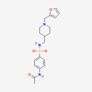 N-(4-(N-((1-(furan-2-ylmethyl)piperidin-4-yl)methyl)sulfamoyl)phenyl)acetamide