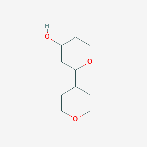 molecular formula C10H18O3 B2884416 [2,4'-Bi-2H-pyran]-4-ol, octahydro- CAS No. 1343033-65-7