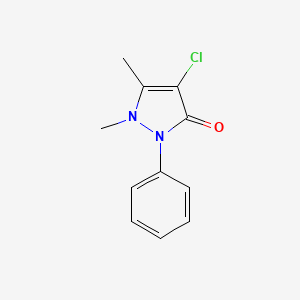 molecular formula C11H11ClN2O B2884424 4-Chloro-2,3-dimethyl-1-phenyl-3-pyrazolin-5-one CAS No. 43068-92-4