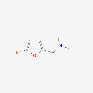 molecular formula C6H8BrNO B2884434 N-[(5-bromo-2-furyl)methyl]-N-methylamine CAS No. 889943-39-9