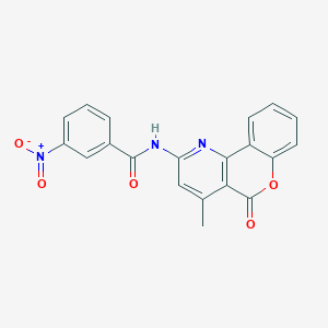 N-(4-methyl-5-oxo-5H-chromeno[4,3-b]pyridin-2-yl)-3-nitrobenzamide