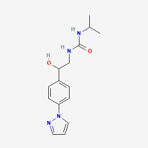 1-[2-Hydroxy-2-(4-pyrazol-1-ylphenyl)ethyl]-3-propan-2-ylurea