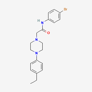 N-(4-bromophenyl)-2-[4-(4-ethylphenyl)piperazin-1-yl]acetamide