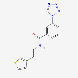 3-(1H-tetrazol-1-yl)-N-(2-(thiophen-3-yl)ethyl)benzamide