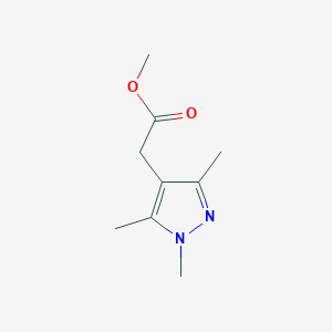 molecular formula C9H14N2O2 B2884462 Methyl 2-(1,3,5-trimethylpyrazol-4-yl)acetate CAS No. 1002418-10-1