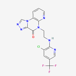5-(2-{[3-chloro-5-(trifluoromethyl)-2-pyridinyl]amino}ethyl)pyrido[2,3-e][1,2,4]triazolo[4,3-a]pyrazin-4(5H)-one
