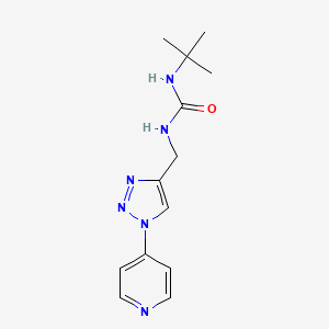 1-(tert-butyl)-3-((1-(pyridin-4-yl)-1H-1,2,3-triazol-4-yl)methyl)urea