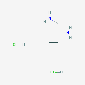 molecular formula C5H14Cl2N2 B2884470 1-(氨甲基)环丁胺二盐酸盐 CAS No. 440100-10-7