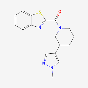 2-[3-(1-methyl-1H-pyrazol-4-yl)piperidine-1-carbonyl]-1,3-benzothiazole