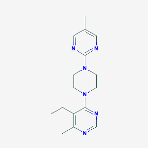 5-Ethyl-4-methyl-6-[4-(5-methylpyrimidin-2-yl)piperazin-1-yl]pyrimidine