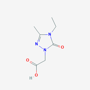 molecular formula C7H11N3O3 B2884487 2-(4-Ethyl-3-methyl-5-oxo-4,5-dihydro-1H-1,2,4-triazol-1-yl)acetic acid CAS No. 2241128-75-4