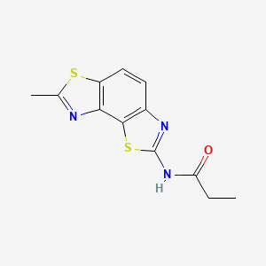 N-(7-methyl-[1,3]thiazolo[5,4-e][1,3]benzothiazol-2-yl)propanamide