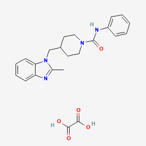 4-((2-methyl-1H-benzo[d]imidazol-1-yl)methyl)-N-phenylpiperidine-1-carboxamide oxalate