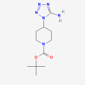 molecular formula C11H20N6O2 B2884514 Tert-butyl 4-(5-aminotetrazol-1-yl)piperidine-1-carboxylate CAS No. 2260931-97-1
