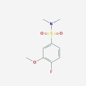 molecular formula C9H12FNO3S B288454 4-fluoro-3-methoxy-N,N-dimethylbenzenesulfonamide 