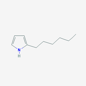 molecular formula C10H17N B2884550 2-Hexyl-1H-pyrrole CAS No. 1551-14-0