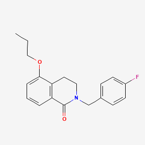 molecular formula C19H20FNO2 B2884553 2-(4-fluorobenzyl)-5-propoxy-3,4-dihydroisoquinolin-1(2H)-one CAS No. 850905-71-4