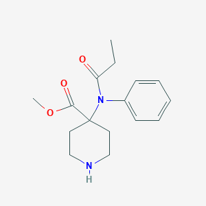 B028846 Methyl 4-[(propionyl)phenylamino]piperidine-4-carboxylate CAS No. 72996-78-2