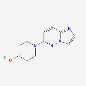 molecular formula C11H14N4O B2884626 1-(Imidazo[1,2-b]pyridazin-6-yl)piperidin-4-ol CAS No. 2175978-64-8