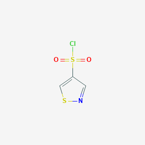 molecular formula C3H2ClNO2S2 B2884640 4-异噻唑磺酰氯 CAS No. 88982-55-2