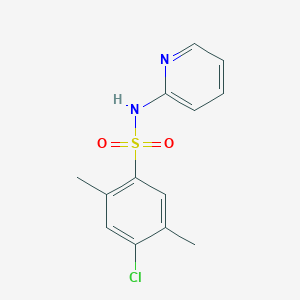 molecular formula C13H13ClN2O2S B288466 4-chloro-2,5-dimethyl-N-pyridin-2-ylbenzenesulfonamide 