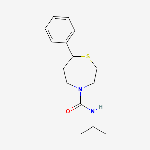 B2884702 N-isopropyl-7-phenyl-1,4-thiazepane-4-carboxamide CAS No. 1797637-71-8