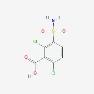 B2884703 2,6-Dichloro-3-sulfamoylbenzoic acid CAS No. 72290-28-9
