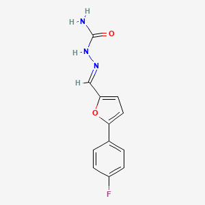 molecular formula C12H10FN3O2 B2884708 ({[5-(4-氟苯基)呋喃-2-基]亚甲基}氨基)脲 CAS No. 301176-91-0