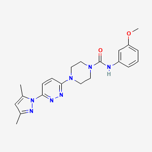 B2884710 4-(6-(3,5-dimethyl-1H-pyrazol-1-yl)pyridazin-3-yl)-N-(3-methoxyphenyl)piperazine-1-carboxamide CAS No. 1014089-87-2