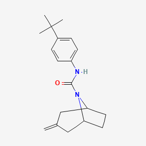molecular formula C19H26N2O B2884716 N-(4-Tert-butylphenyl)-3-methylidene-8-azabicyclo[3.2.1]octane-8-carboxamide CAS No. 2309749-66-2