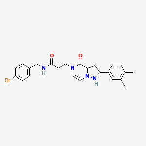 N-[(4-bromophenyl)methyl]-3-[2-(3,4-dimethylphenyl)-4-oxo-4H,5H-pyrazolo[1,5-a]pyrazin-5-yl]propanamide